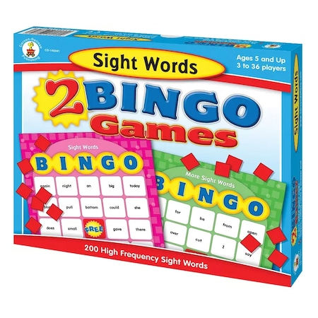 Carson Dellosa Sight Words Bingo Board Game 140041